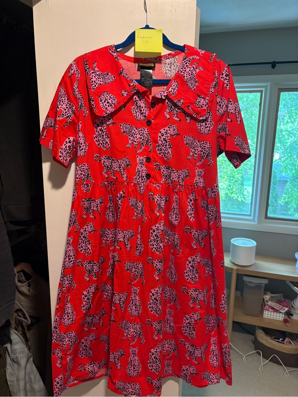 Nooworks Zoey midi dress - Sondler Cat pattern
